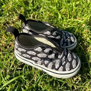 Toddler Vans Authentic Spin Pattern Black 5.5